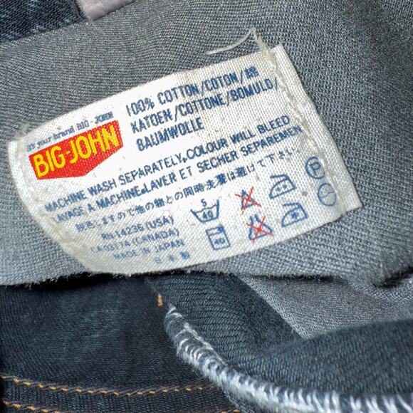 Big John Japan Vintage Denim Cutoff Shorts, Raw Hem High Rise, Rare, Women's 32 - Picture 4 of 4